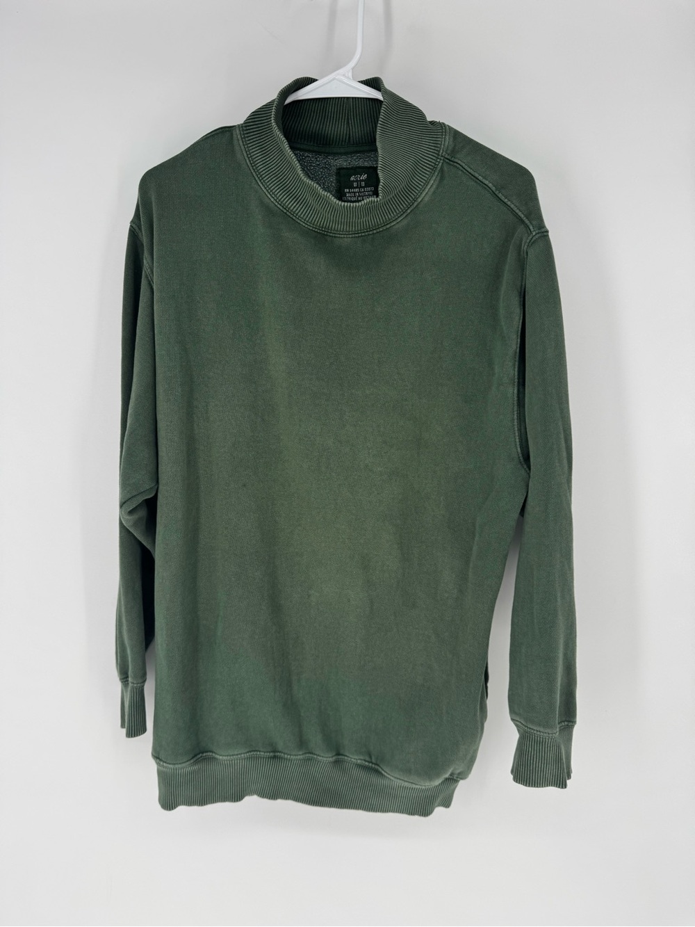 aerie Olive Mock Neck Sweatshirt with posh